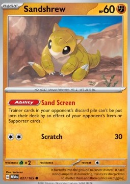 MEW 027/165 Sandshrew 