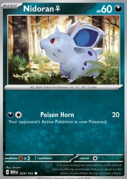 MEW 029/165 Nidoran Reverse Holo