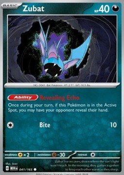 MEW 041/165 Zubat 