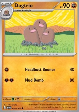 MEW 051/165 Dugtrio