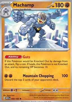 MEW 068/165 Machamp Holo