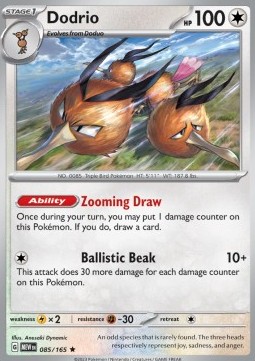 MEW 085/165 Dodrio Holo