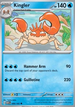 MEW 099/165 Kingler