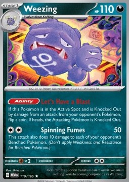MEW 110/165 Weezing Holo 