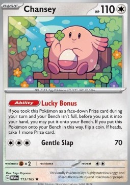 MEW 113/165 Chansey Holo 