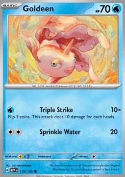 MEW 118/165 Goldeen 