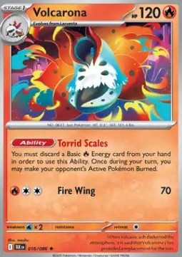BLK 016/086 Volcarona Holo