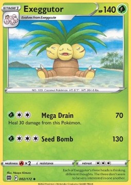 BRS 002/172 Exeggutor Reverse Holo