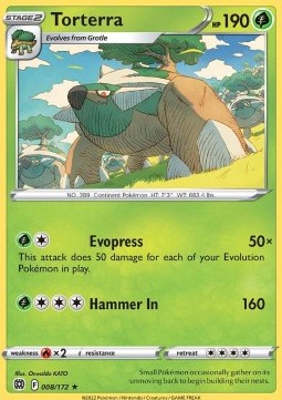 BRS 008/172 Torterra Holo
