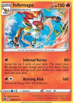 BRS 026/172 Infernape Holo