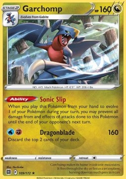 BRS 109/172 Garchomp Holo