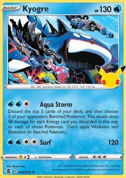 CEL 003/025 Kyogre