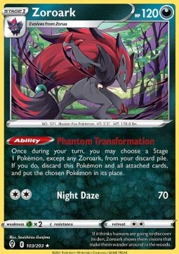 EVS 103/203 Zoroark Holo