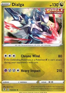 EVS 112/203 Dialga Reverse Holo