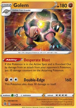 FST 137/264 Golem Reverse Holo
