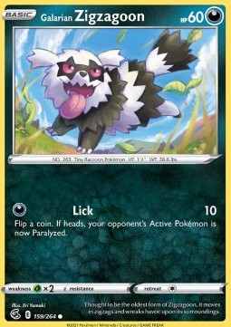 FST 159/264 Galarian Zigzagoon