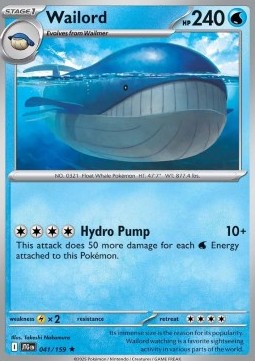 JTG 041/159 Wailord Holo