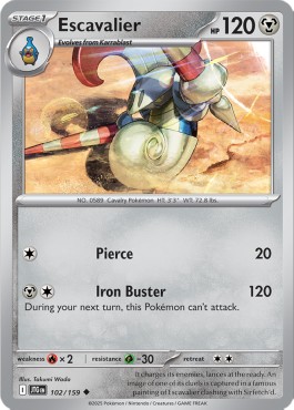 JTG 102/159 Escavalier Reverse Holo
