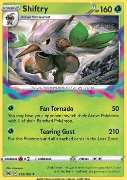 LOR 013/196 Shiftry Holo