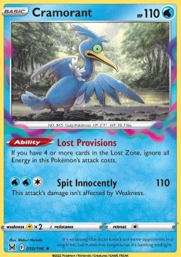 LOR 050/196 Cramorant Reverse Holo
