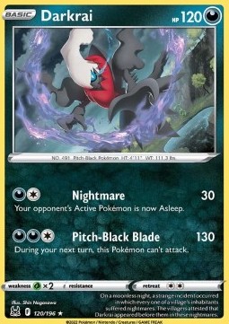 LOR 120/196 Darkrai Reverse Holo