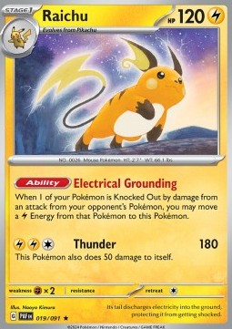 PAF 019/091 Raichu Holo