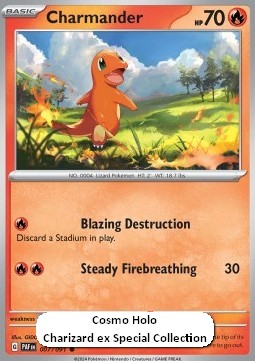 PAF 007/091 Charmander Cosmo Holo