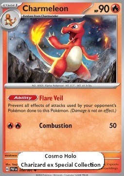 PAF 008/091 Charmeleon Cosmo Holo