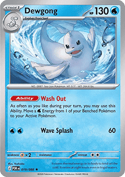 POR 019/088 Dewgong Holo