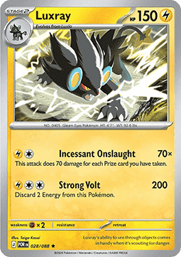 POR 028/088 Luxray Holo