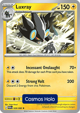 POR 028/088 Luxray Cosmos Holo
