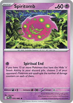 PBL 035/084 Spiritomb Holo