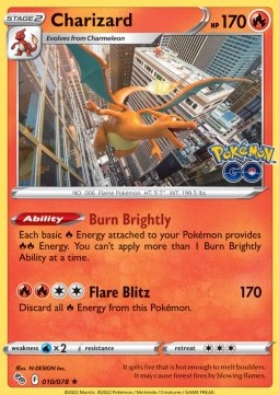 PGO 010/078 Charizard Holo