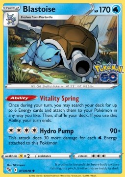 PGO 017/078 Blastoise Holo