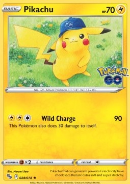 PGO 028/078 Pikachu Holo