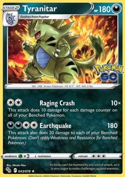 PGO 043/078 Tyranitar Holo