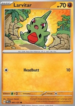 PRE 047/131 Larvitar Reverse Holo