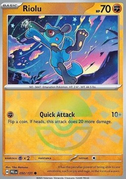 PRE 050/131 Riolu Pokeball Holo