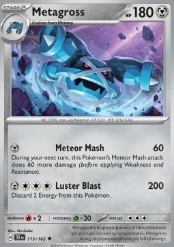 TEF 115/162 Metagross Reverse Holo