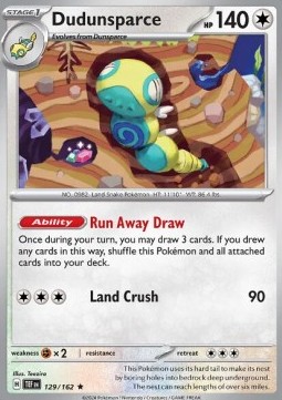 TEF 129/162 Dudunsparce Holo