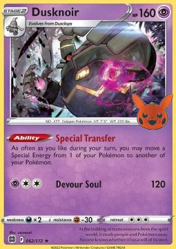 BOO 062/172 Dusknoir Holo Halloween Stamp