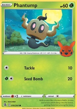 BOO 016/264 Phantump Halloween Stamp