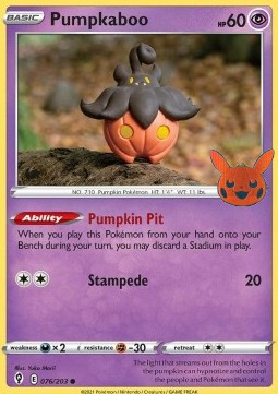 BOO 076/203 Pumpkaboo Halloween Stamp