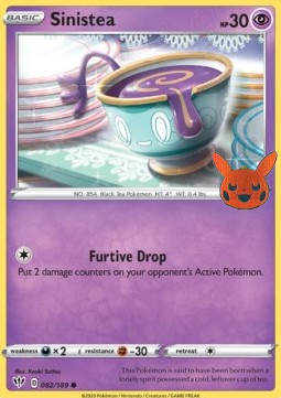 BOO 082/189 Sinistea Halloween Stamp