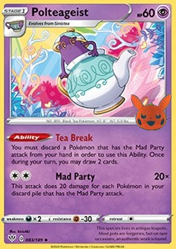 BOO 083/189 Polteageist Halloween Stamp