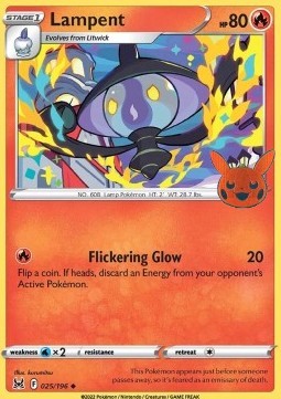 BOO23 025/196 Lampent Halloween Stamp