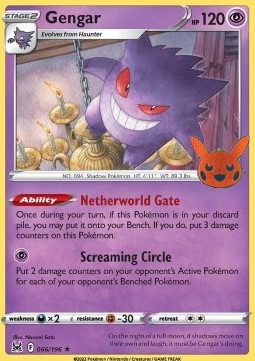 BOO23 066/196 Gengar Holo Halloween Stamp
