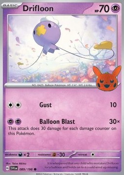 BOO23 089/198 Drifloon Halloween Stamp