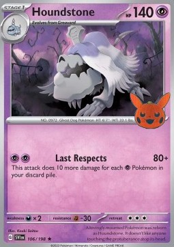 BOO23 106/198 Houndstone Holo Halloween Stamp