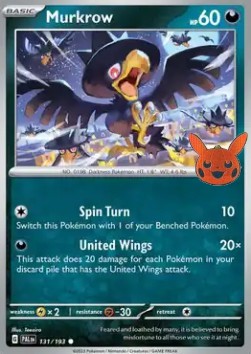 BOO23 131/193 Murkrow Halloween Stamp